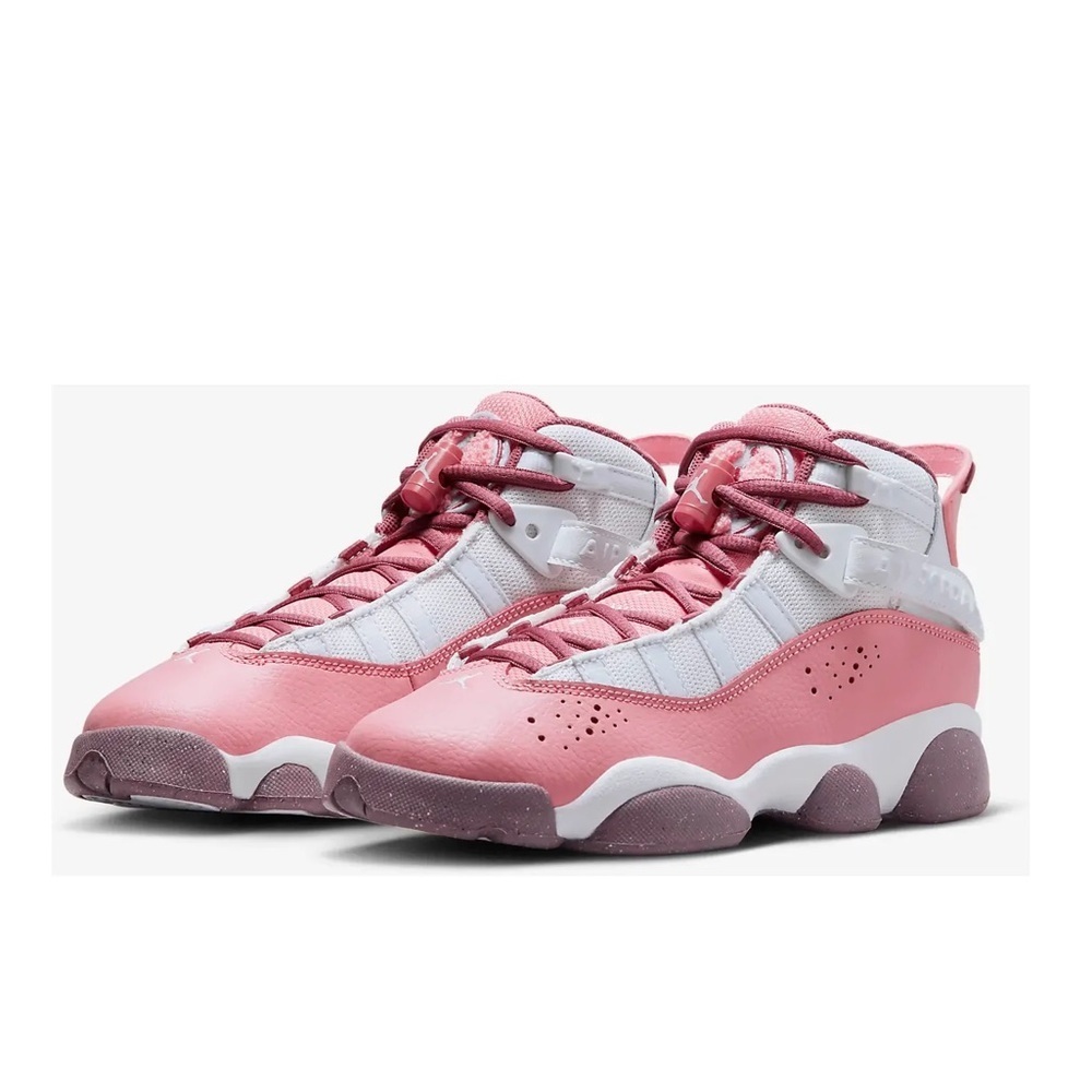 Jordan 6 Rings “Coral Chalk / White / Desert Berry” (GS) Size 4Y